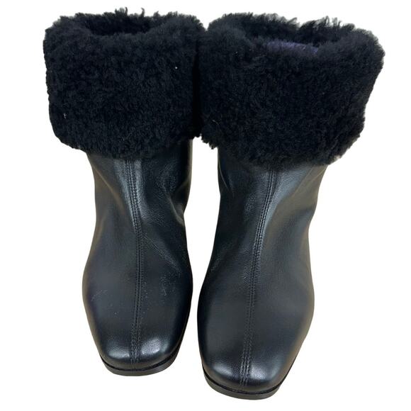 Mansur Gavriel NWOB Cosy Black Lambskin Pull On Boots Women's Size 36 (US 6) - Picture 5 of 7